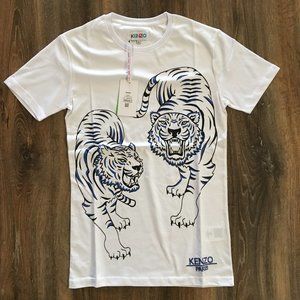 Kenzo Tiger White T-shirt Men Size Small